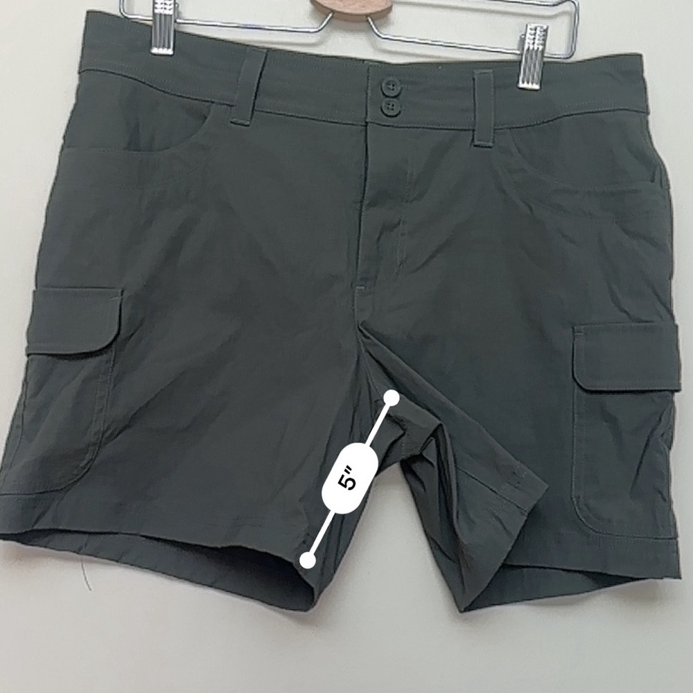 Eddie Bauer Women’s Summer Trail Cargo Shorts Olive Green Size 12 - Picture 5 of 8